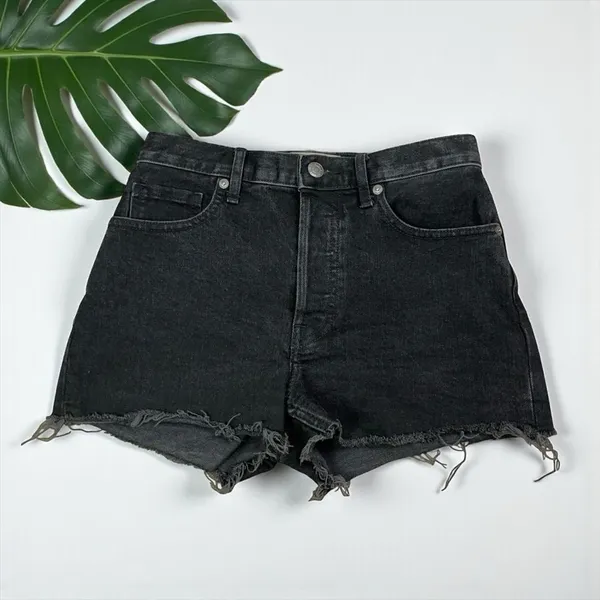 Everlane Cheeky Shorts in Washed Black - Image 5