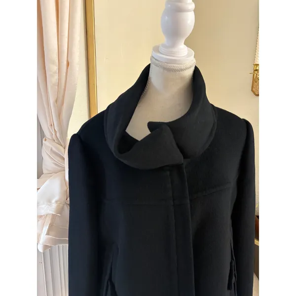 Prada Black Wool Angola Blend Jacket Size 44 US 8 - Image 2