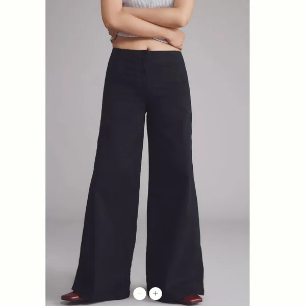 Anthropologie Maeve Scallop Wide-Leg Pants - Image 2