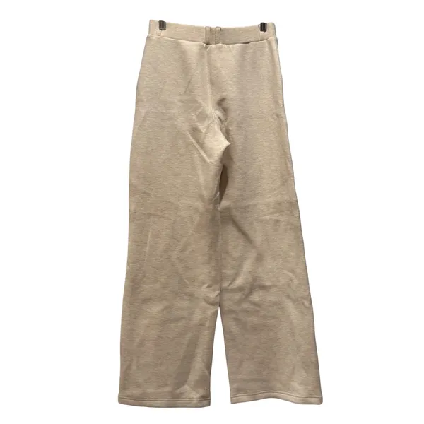 NEW OGL Beige Heathered Wide Leg Cozy Travel Lounge Pants‎ Sweatpants Size Small - Image 4