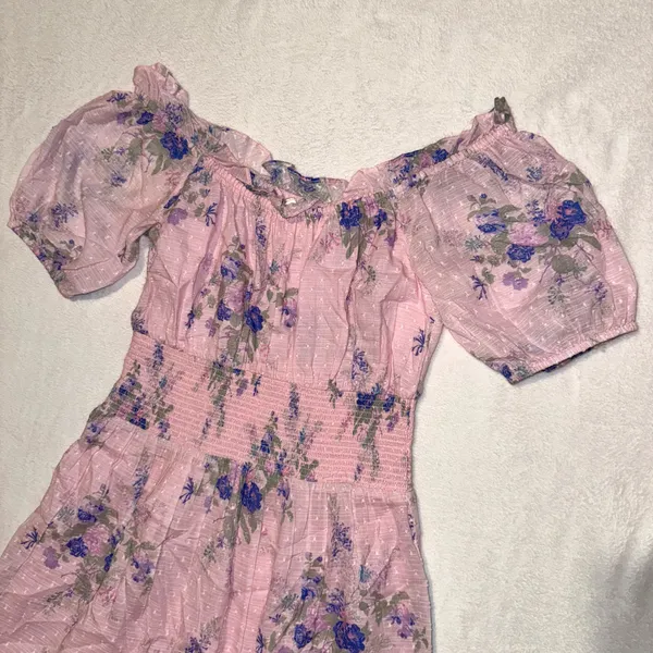 Loveshackfancy Lai Mini Floral Dress Size Small - Image 6