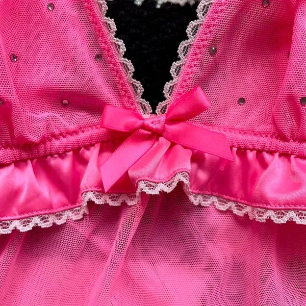 NWT Victoria’s Secret Hot Pink Babydoll S - Image 5