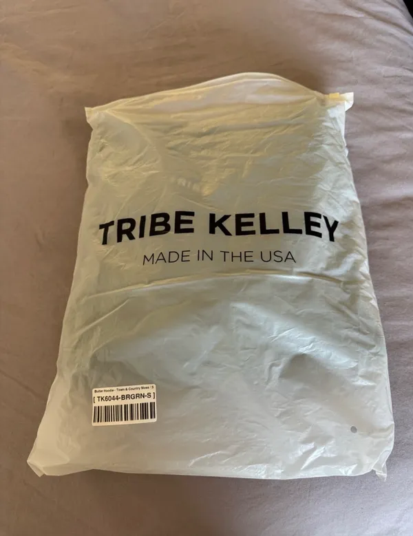 New Tribe Kelley Butter Hoodie Unisex Costal Country Side Pine Green Small - Image 6