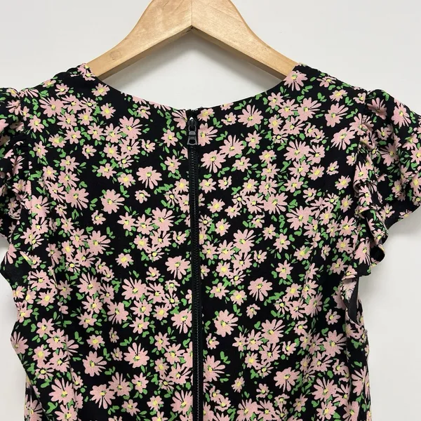 Alice + Olivia Mariska Floral Ruffle Tiered Skort Romper Mini Dress Multi Size 2 - Image 7