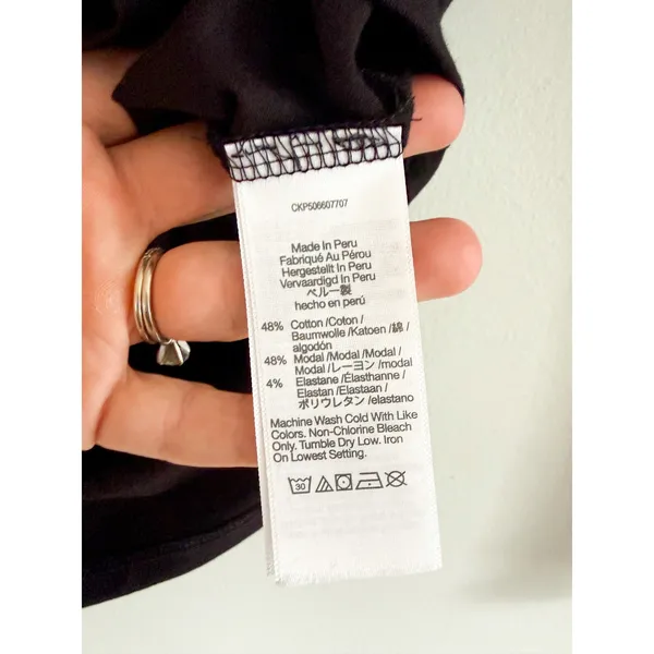 Madewell | NWT Ruched Mockneck Long Sleeve Top Black | Sz L - Image 7