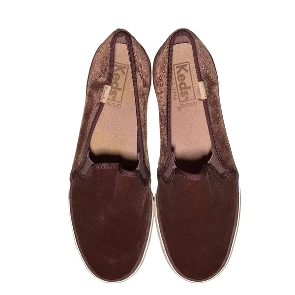 Keds Suede Slip On Sneakers Casual Comfort Walking Shoes Mauve‎ Size 8 - Image 9