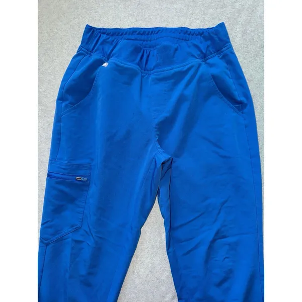 Figs Women's Zamora Blue Skinny Jogger Scrub Pants Size‎ Small - Image 2