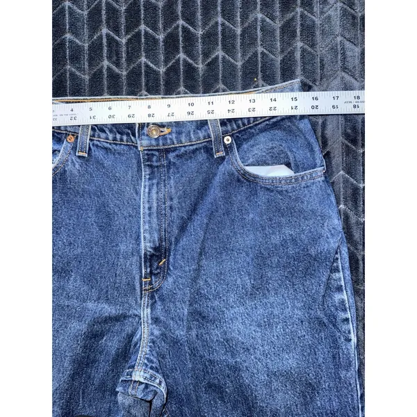 VTG Levis 551 Women's Relaxed Fit Tapered Leg 90s Made USA Jeans Sz 14‎ MED - Image 7