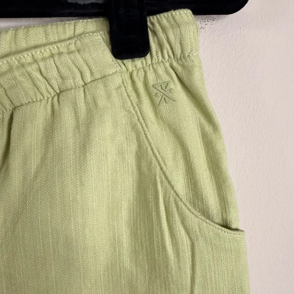 Roark Campover Pants Soft Lime Green Elastic Waist Tapered Leg Womens Medium - Image 10