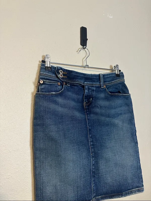Polo Jeans Co. Ralph Lauren Y2K Denim Skirt Size 28‎ - Image 2