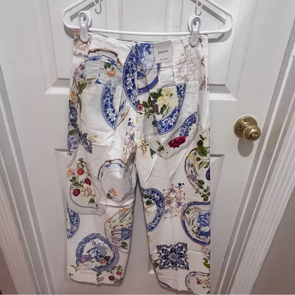 NWT Anthropologie The Colette Cropped Wide-Leg Pants Magic Fabric Edition sz 26 - Image 12