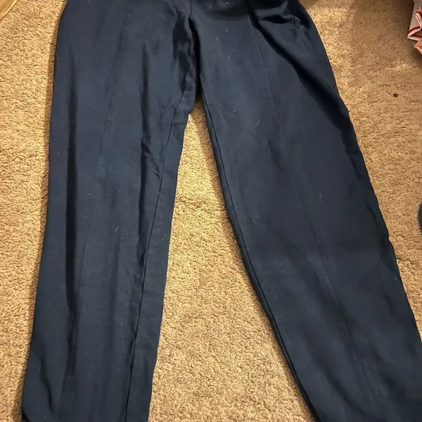 H by‎ halston pull on blue pants L - Image 2