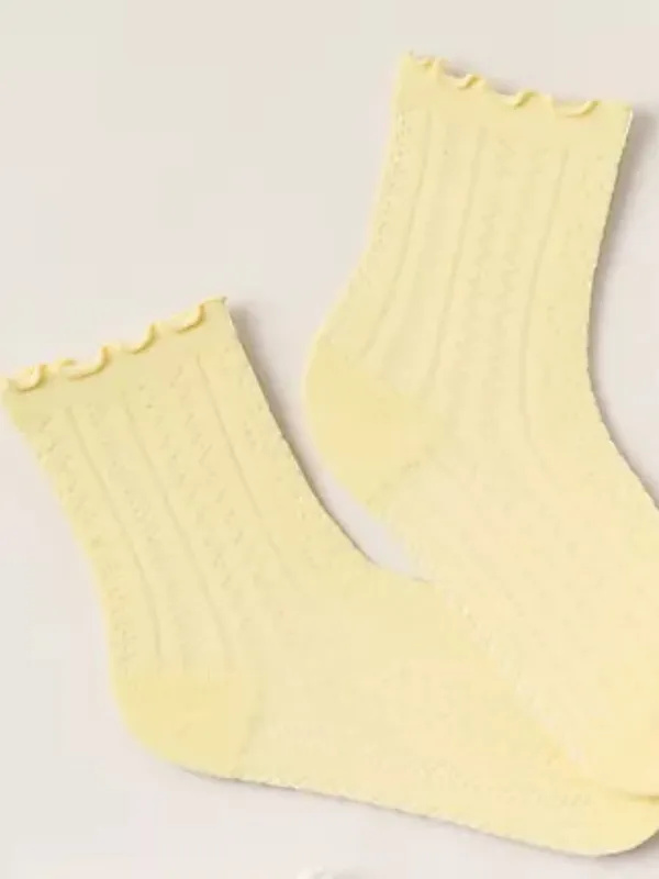 Anthropologie Pointelle Trouser Socks, Set of 2 - Image 2