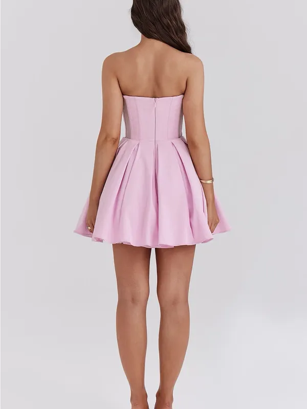 New✨ House of CB Mar Strapless Mini Dress in Cotton Candy Pink Size Medium - NWT - Image 2