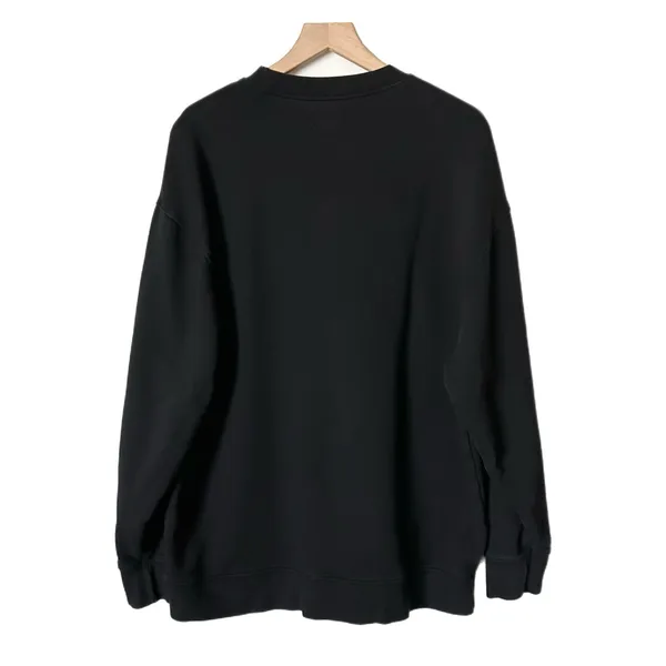 MATE the Label Sweatshirt 100% Organic Cotton Black Oversized Crewneck Size M/L - Image 3