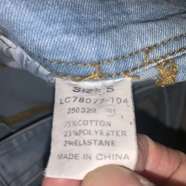 Womens denim overalls size small cotton blend Blue - Image 7