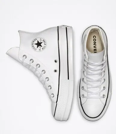 Chuck Taylor All Star High Top Platform Leather Sneaker - Image 3