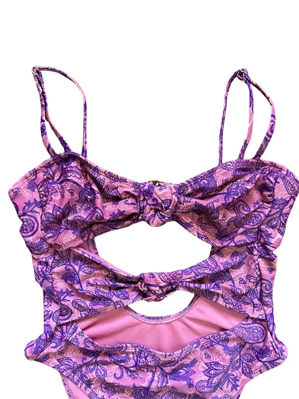 Floral Cutout One Piece Swimsuit - Image 7