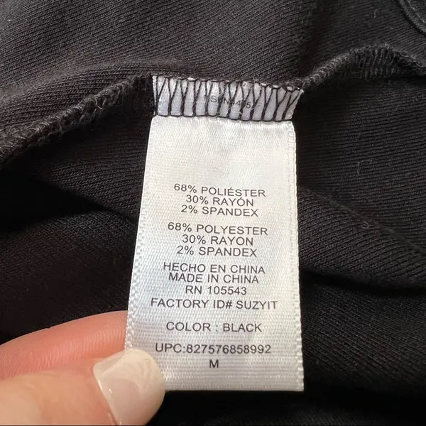 Peter Som‎ for Designnation Jersey Black Vest Size Medium M - Image 6