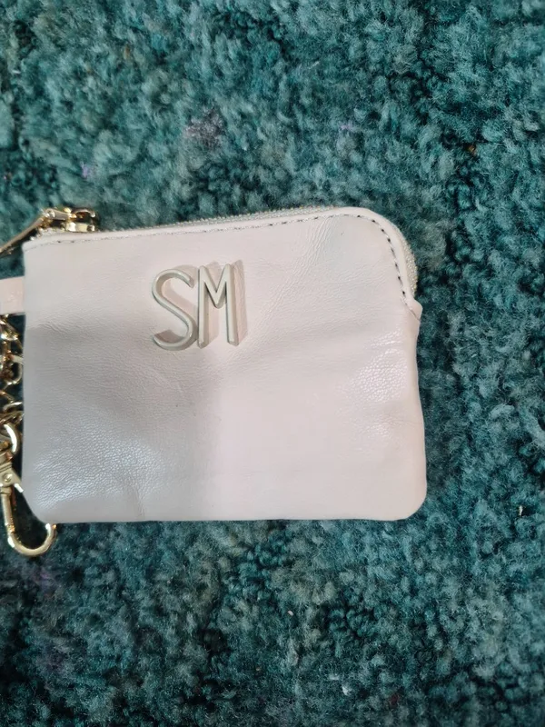 Steve Madden Leather Coin Purse Keychain - Image 3