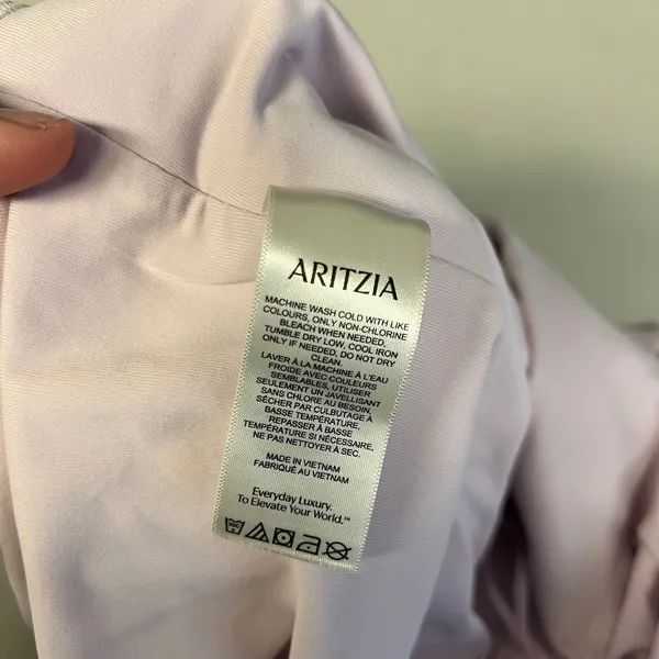 Aritzia Babaton Contour Short Sleeve Squareneck Bodysuit Lavender XL - Image 8