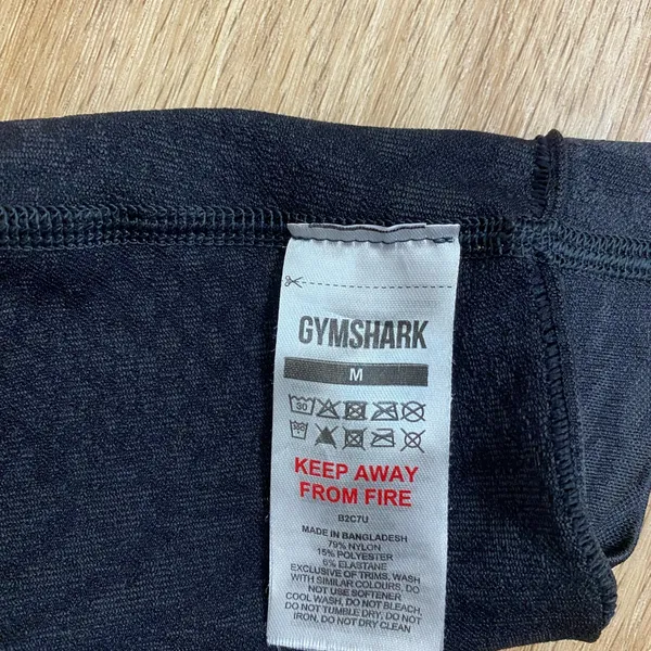 Gymshark Black Leopard-Textured High-Waist Leggings - Image 4