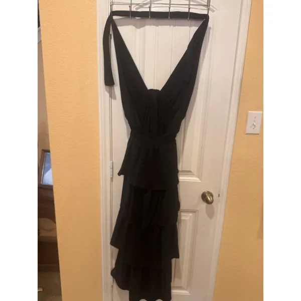 ENDLESS ROSE BLACK TIEREDDress Size 12 - Image 13