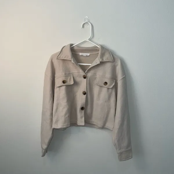Shacket Beige Tan - Image 2