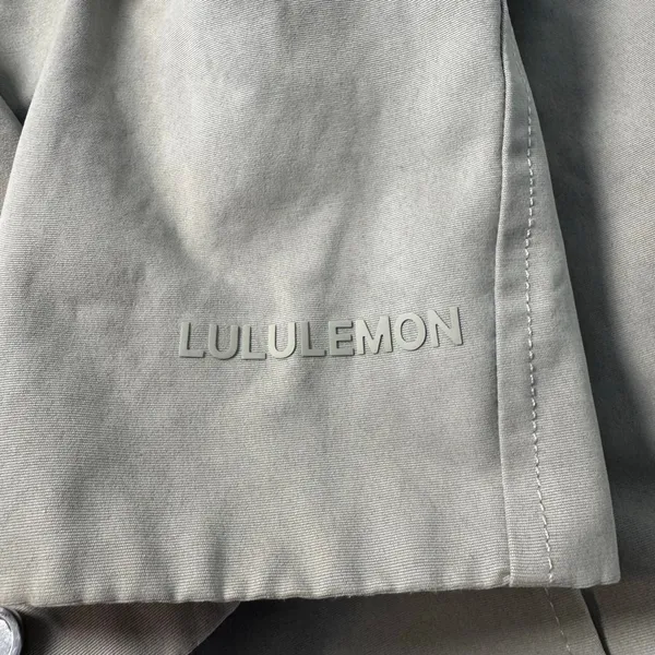 Lululemon Always There Trench Coat Size 6 Raw Linen Raincoat - Image 9