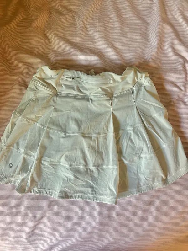 White Lululemon Skirt Tennis Skort Pleated - Image 2