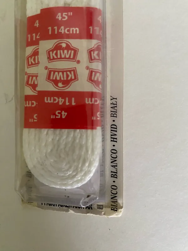 KIWI Sport 1 pair White Shoelace Size undefined - Image 5