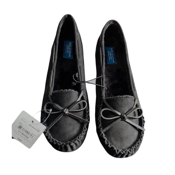 Arizona Jean Co Memory Foam Black Moccasin Slippers Shoes Women's Size 9.5M‎ - Image 5
