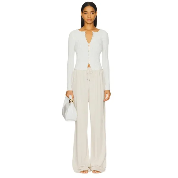 Free People Tilly Long Sleeve Top in Ivory X-Small New Womens - Image 4