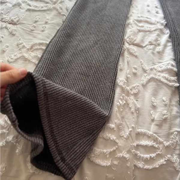 Wild Fable DARK GRAY XS FLARE RIBBED HIGH WAISTED LEGGINGS - Image 3
