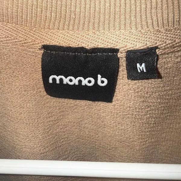 Mono b Half-Zip Jacquard Mineral-Wash Pullover With Tall Collar - Image 4