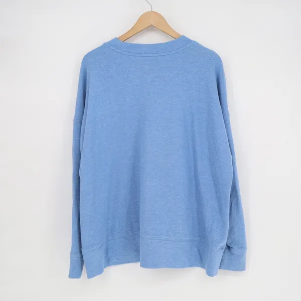 Aerie Sweatshirt Womens Large Blue Beach Fleece Long Sleeve Crew Neck Pullover - Image 5