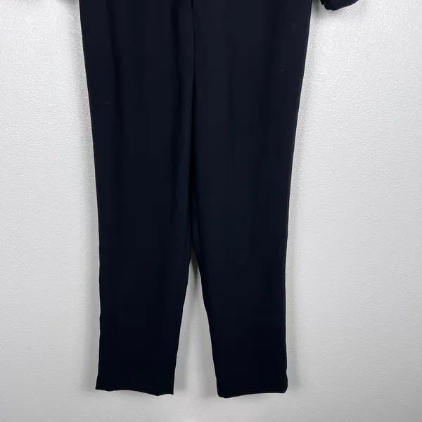 Hatch x J. Crew Women's Button Up Maternity Long Sleeve Jumpsuit Black Sz 0 - Image 7