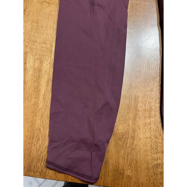 High-Waisted Athletic Leggings Workout Yoga Pants Plum‎ Purple Activewear F63 - Image 3