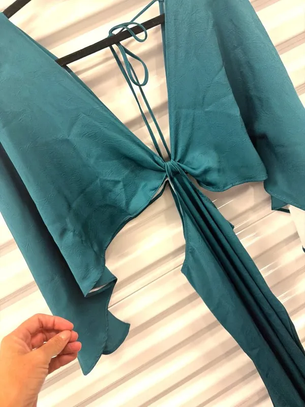 Boamar Avalon Cut Out Maxi Dress Emerald Womens Size Small - Image 6