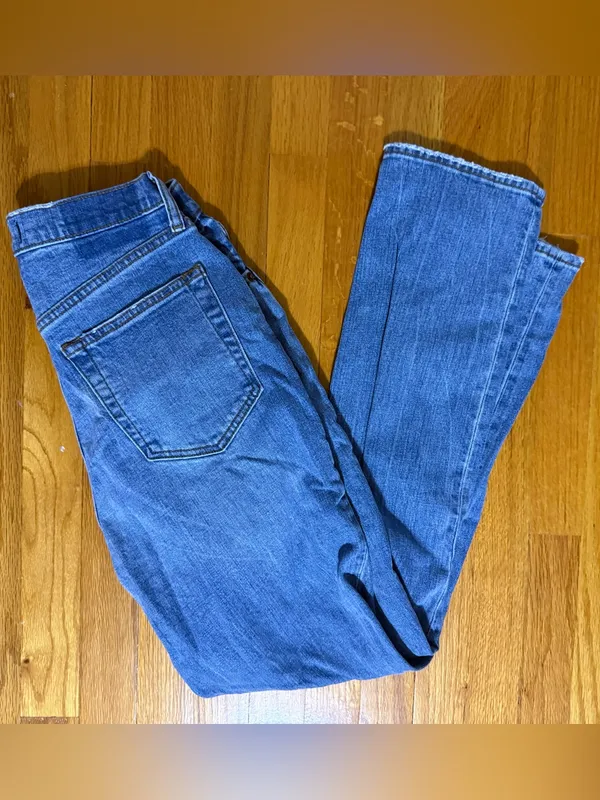 Abercrombie & Fitch Curve Love '90s Slim Straight Ultra High Rise Jeans Size 28 - Image 4