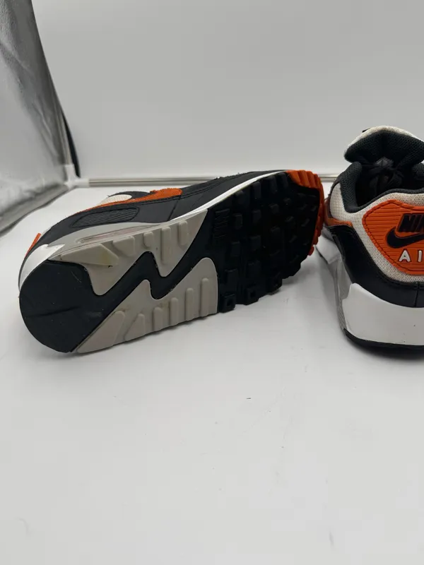 Nike Air Max 90 Sneakers Size 7.5 Black Orange White DM0029-101 - Image 7