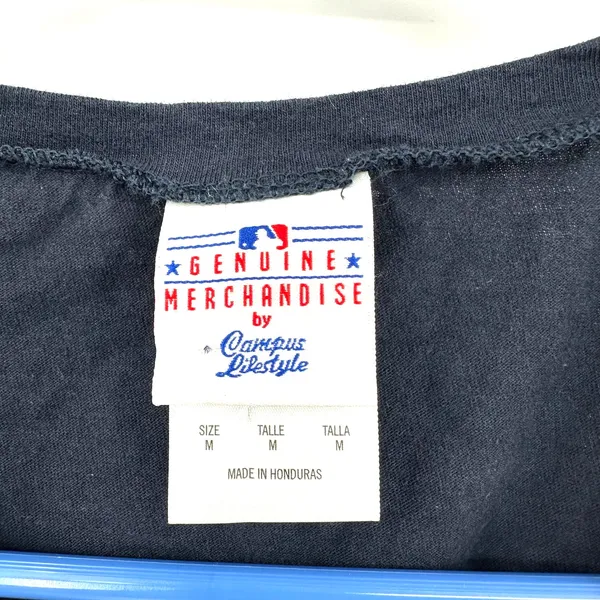 Campus Lifestyle Size Medium Shirt Navy Blue Minnesota Twins MLB‎ V Neck - Image 4