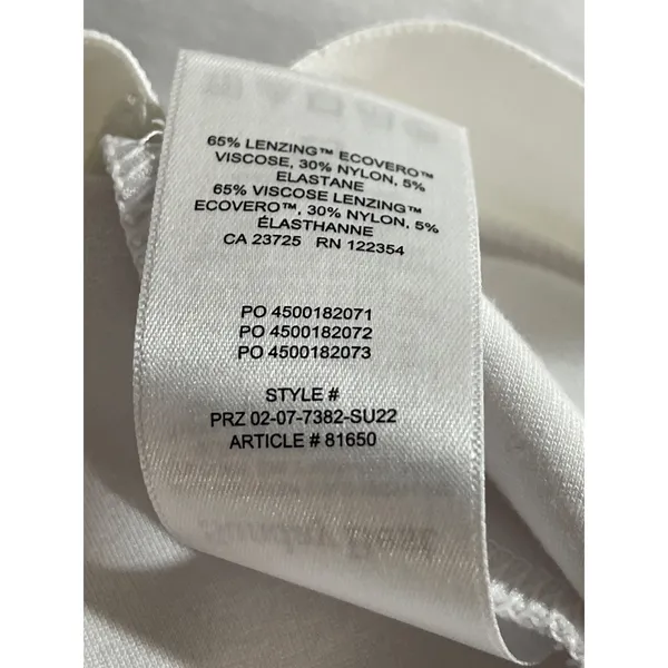 Aritzia Sunday Best Women's White High Waisted Pencil Mini Slip Skirt Size L - Image 7