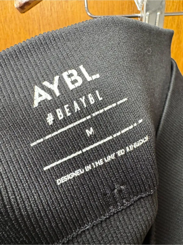 AYBL Empower Seamless Pull On Leggings Black Medium Workout Fitness Gym - Image 6