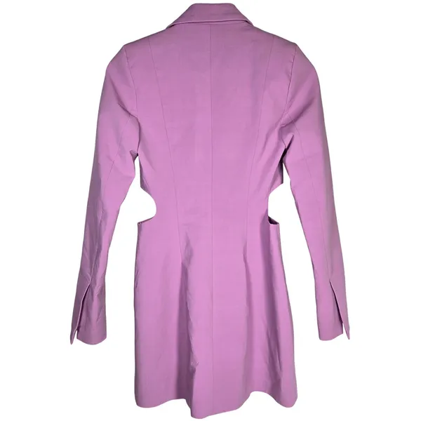 Zara XS Purple Blazer‎ Dress Cut Out Sides Career Party Chic Trendy - Image 2