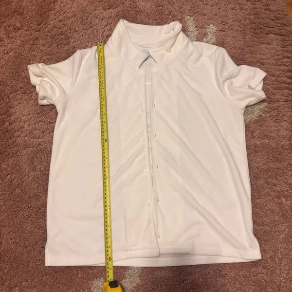 Aritzia Tna Newcastle Shirt Terrycloth White Women’s Medium Cozy Short Sleeve - Image 7