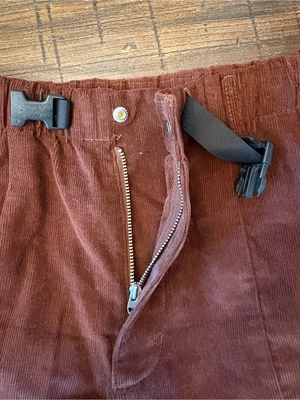 The North Face Corduroy Pants Womens Small Brown Belted Wide Leg - Image 7