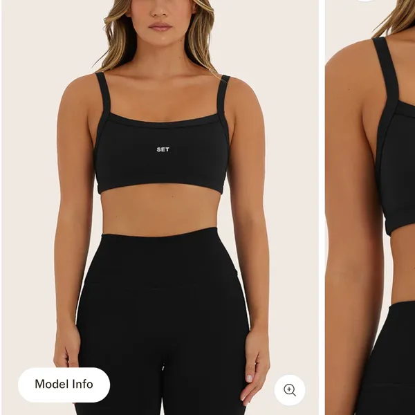 ⭐️SET ACTIVE SPORTY SCOOP BRA - Image 4