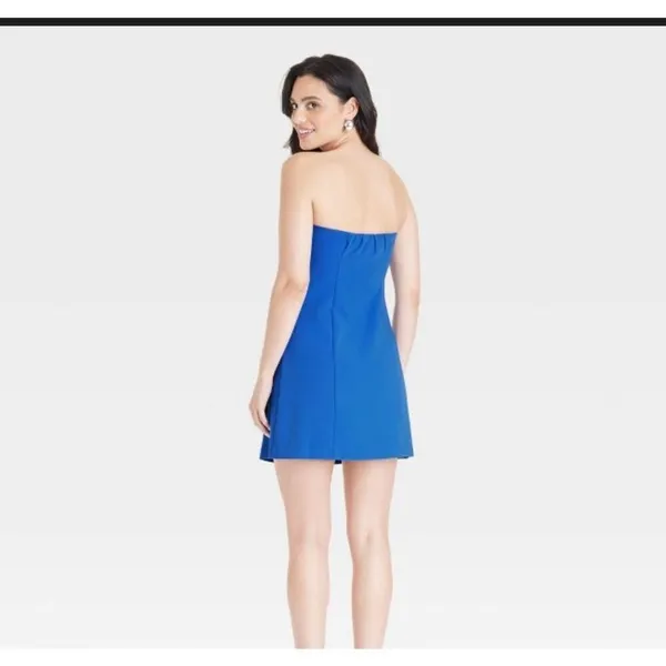 A new day mini A line dress blue‎ size 4 - Image 2