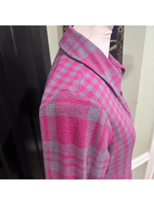 Soft Surroundings Asymmetrical Plaid Button Front Tunic – XS - Image 5